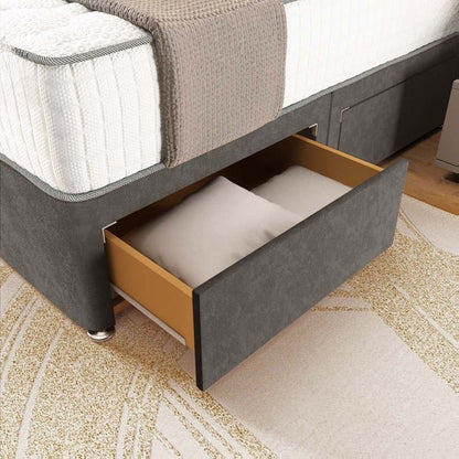 Panama Divan Bed - Slate Grey Naples