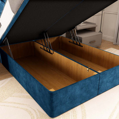 Panama Ottoman Divan Bed - Blue Coniston