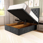 Panama Ottoman Divan Bed - Charcoal Coniston