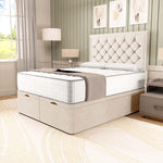 Panama Ottoman Divan Bed - Cream Naples