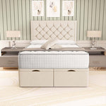Panama Ottoman Divan Bed - Cream Naples