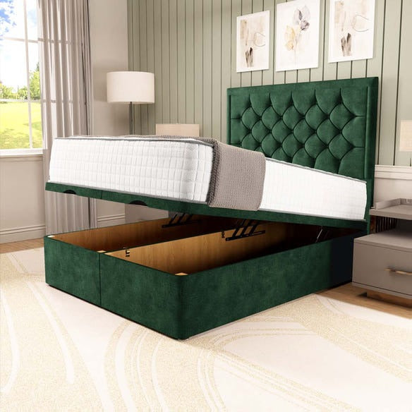Panama Ottoman Divan Bed - Emerald Coniston