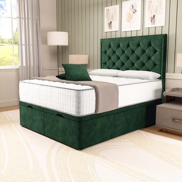 Panama Ottoman Divan Bed - Emerald Coniston