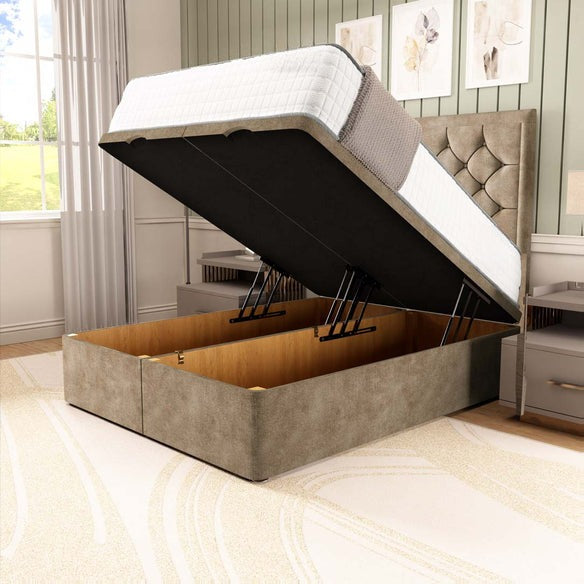 Panama Ottoman Divan Bed - Mink Coniston