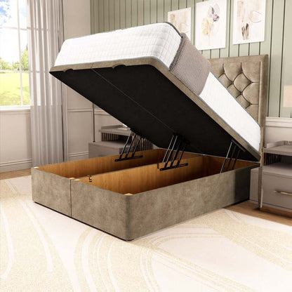 Panama Ottoman Divan Bed - Mink Coniston
