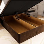 Panama Ottoman Divan Bed - Mocca Plush Velvet