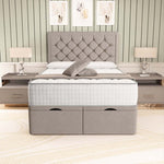 Panama Ottoman Divan Bed - Seal Grey Naples