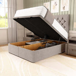 Panama Ottoman Divan Bed - Seal Grey Naples