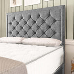 Panama Ottoman Divan Bed - Silver Chenille