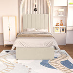 Prague Kids Divan Bed - Cream Plush Velvet