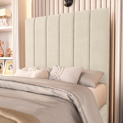 Prague Kids Divan Bed - Cream Plush Velvet