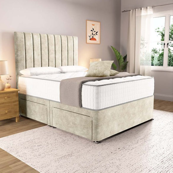 Prague Divan Bed - Almond Coniston