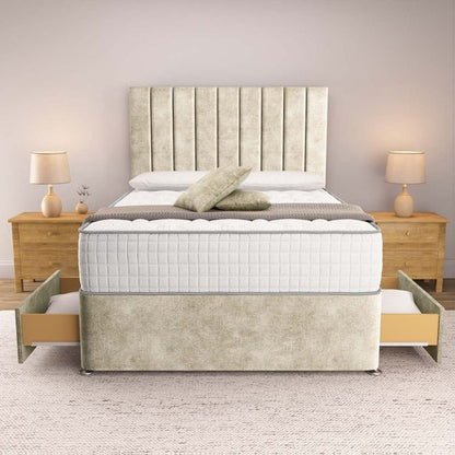 Prague Divan Bed - Almond Coniston