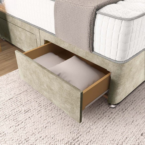 Prague Divan Bed - Almond Coniston