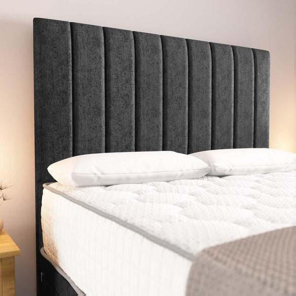 Prague Divan Bed - Black Chenille