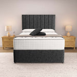 Prague Divan Bed - Black Chenille