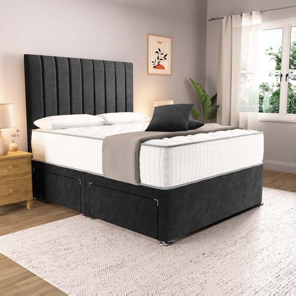Prague Divan Bed - Black Naples