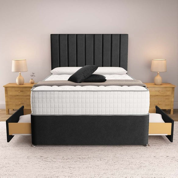 Prague Divan Bed - Black Naples