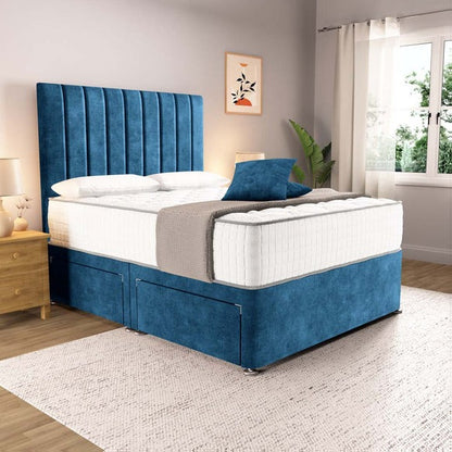 Prague Divan Bed - Blue Coniston