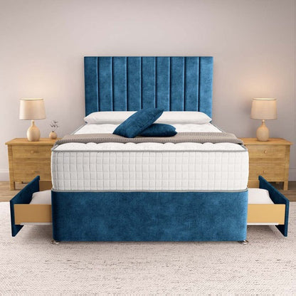 Prague Divan Bed - Blue Coniston