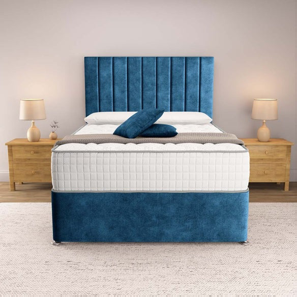 Prague Divan Bed - Blue Coniston