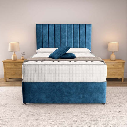 Prague Divan Bed - Blue Coniston