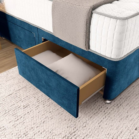 Prague Divan Bed - Blue Coniston