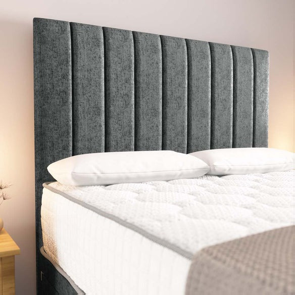 Prague Divan Bed - Charcoal Chenille