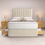 Prague Divan Bed - Cream Chenille