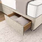 Prague Divan Bed - Cream Chenille