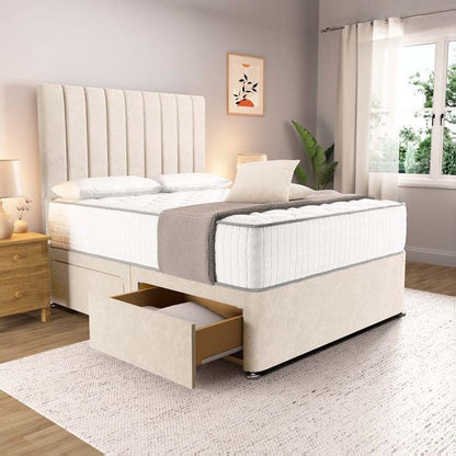 Prague Divan Bed - Cream Naples