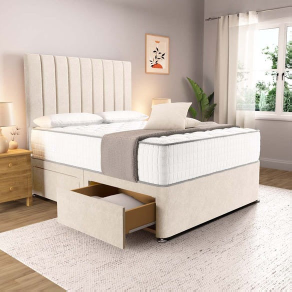 Prague Divan Bed - Cream Naples