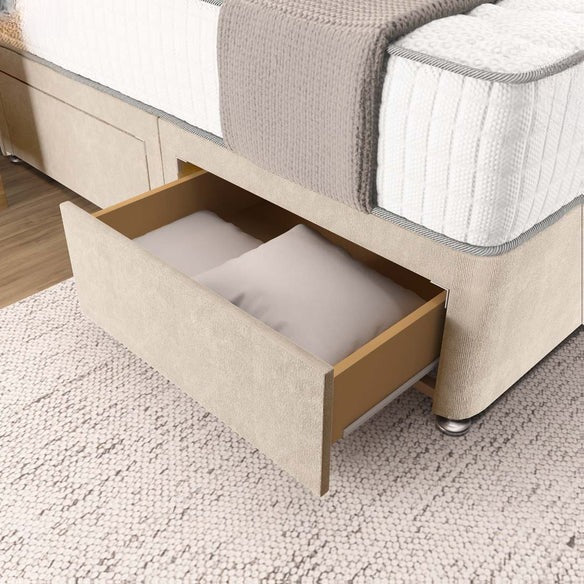 Prague Divan Bed - Cream Naples