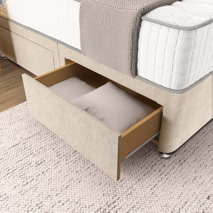 Prague Divan Bed - Cream Naples