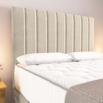 Prague Divan Bed - Cream Plush Velvet