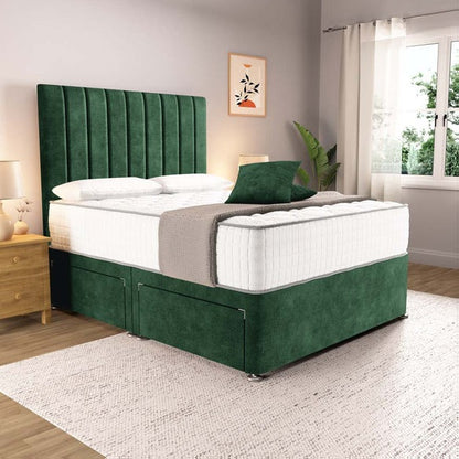 Prague Divan Bed - Emerald Coniston