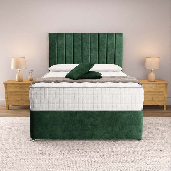 Prague Divan Bed - Emerald Coniston