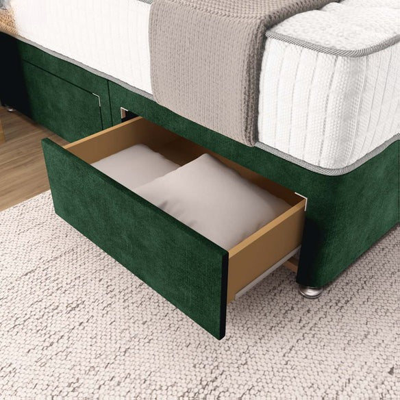 Prague Divan Bed - Emerald Coniston