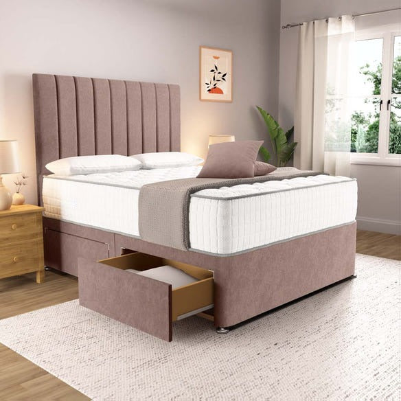 Prague Divan Bed - Mauve Naples