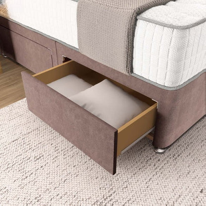 Prague Divan Bed - Mauve Naples