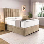Prague Divan Bed - Mink Coniston