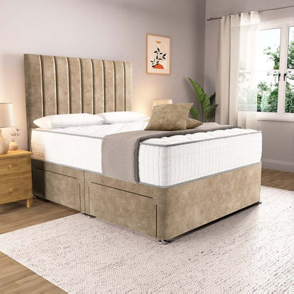 Prague Divan Bed - Mink Coniston