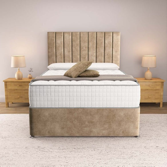 Prague Divan Bed - Mink Coniston