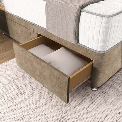 Prague Divan Bed - Mink Coniston