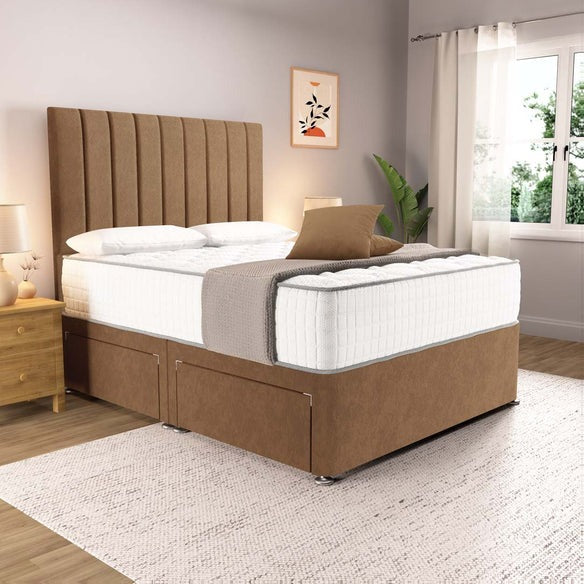 Prague Divan Bed - Mink Naples