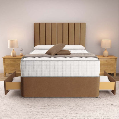 Prague Divan Bed - Mink Naples