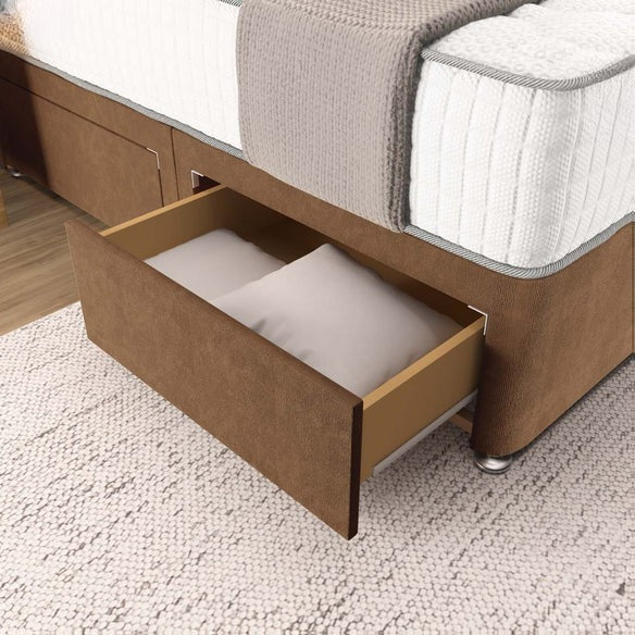 Prague Divan Bed - Mink Naples