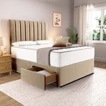 Prague Divan Bed - Mink Plush Velvet