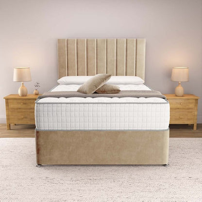 Prague Divan Bed - Mink Plush Velvet