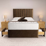 Prague Divan Bed - Mocca Plush Velvet